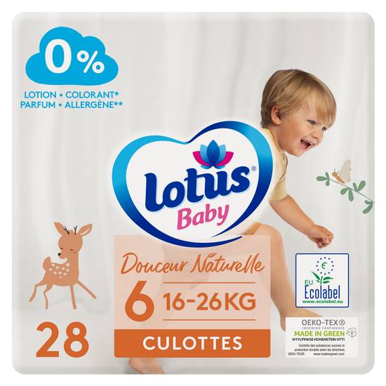 Lotus Baby - Couches culottes douceur naturelle taille 6 (28 piēces) en  livraison à proximité
