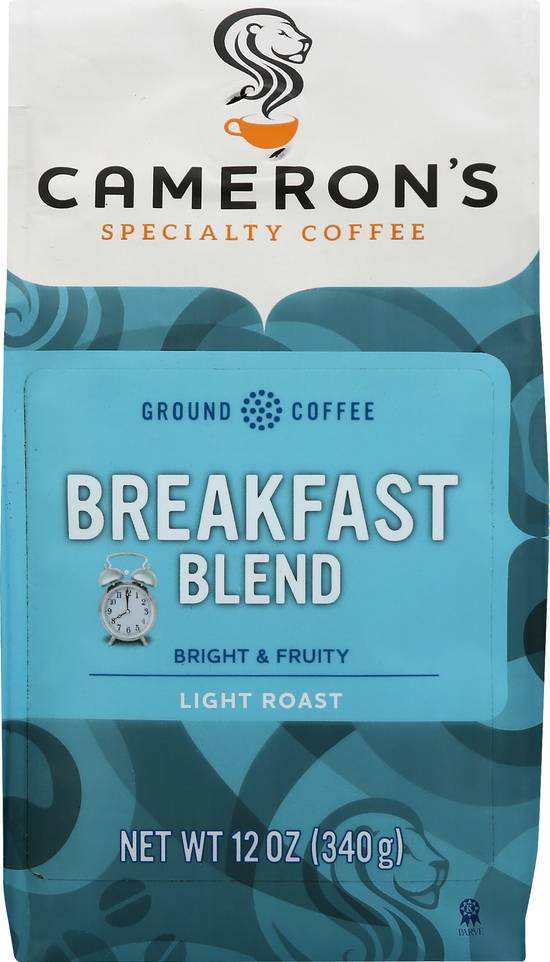 Cameron's Breakfast Blend Light Roast Ground Coffee (12 oz)