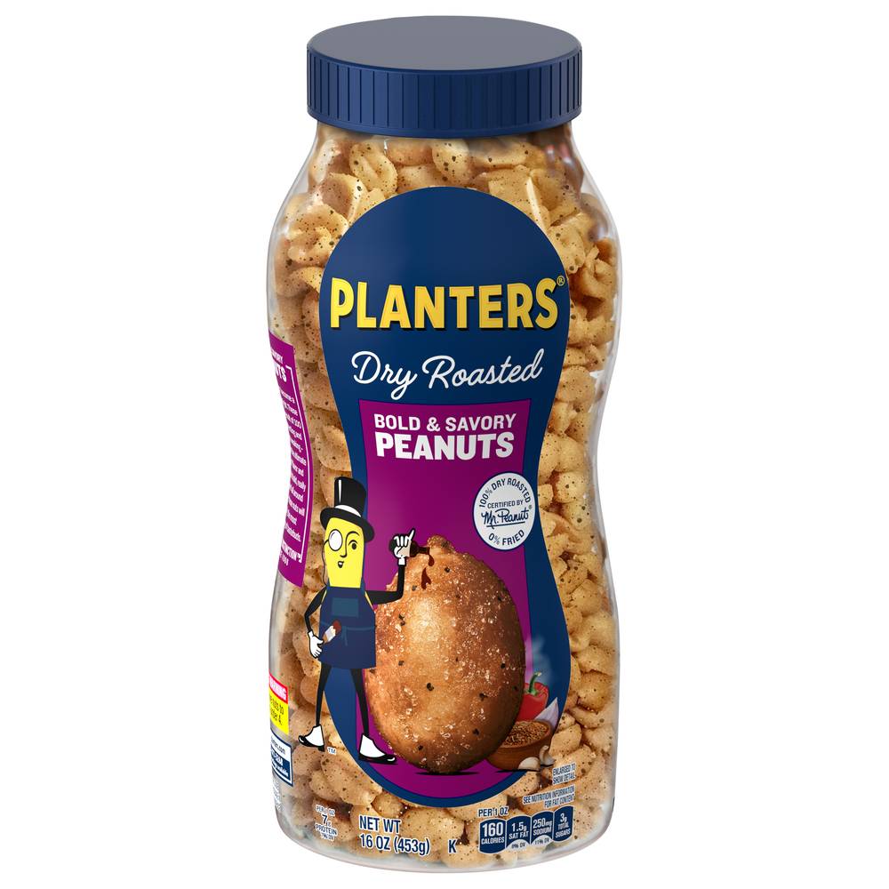 Planters Bold & Savory Dry Roasted Peanuts (16 oz)