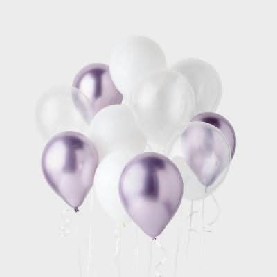 Spritz Chrome Balloons, Purple (20 ct)
