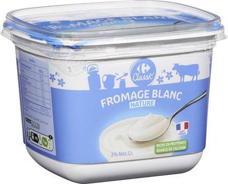 Carrefour Classic' - Fromage blanc nature