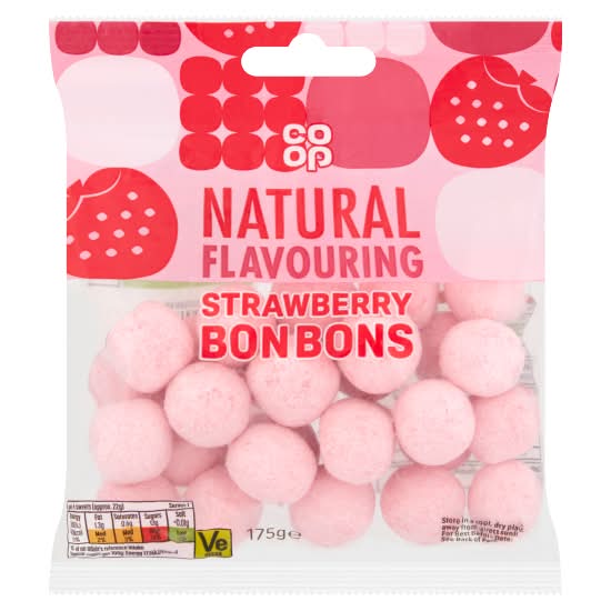 Co-op Strawberry, Bon Bons Chewy Sweets (175g)