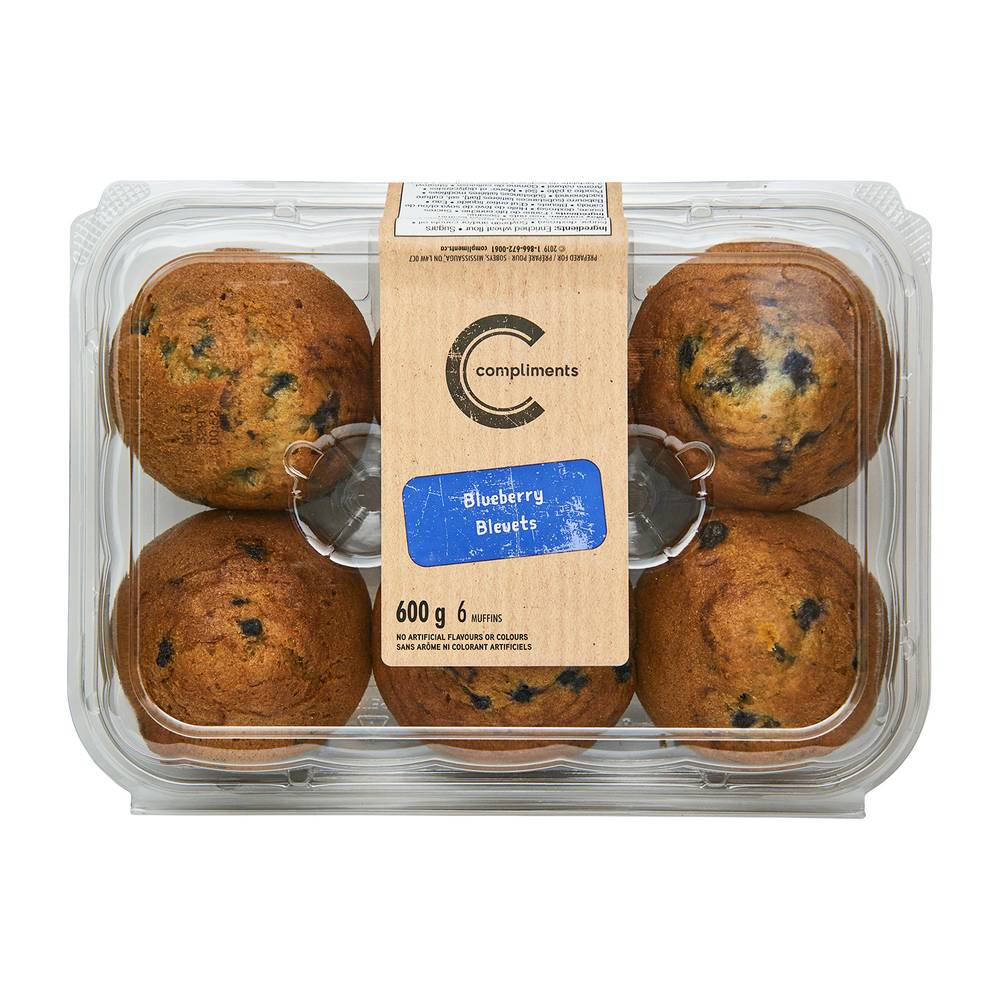 Compliments Muffins Blueberry 600 g