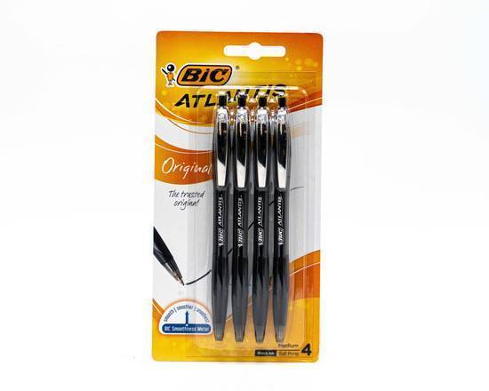 Bic Atlantis Retractable Ballpoint Pens Black