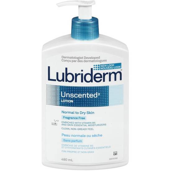 Lubriderm Daily Moisture Lotion, Fragrance Free, Normal To Dry Skin (480 ml)
