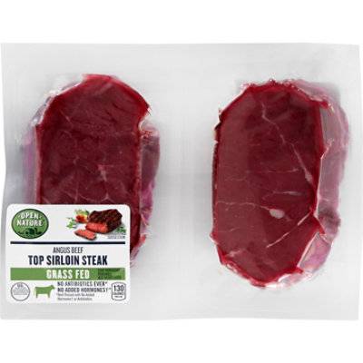 Open Nature Beef Top Sirloin Steak Boneless - 1 Lb