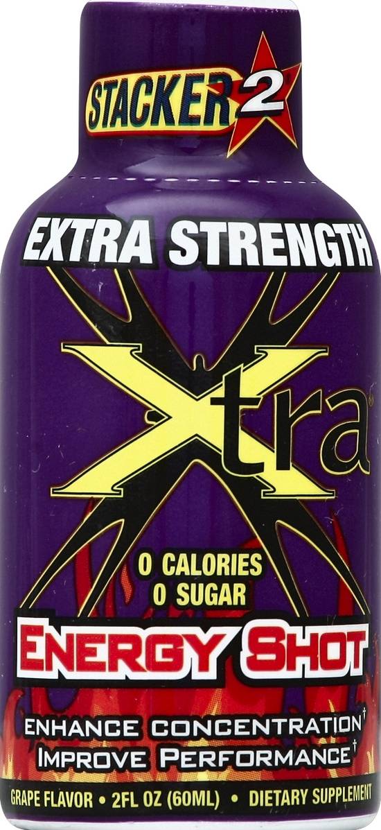 Stacker 2 Extra Strength Grape Energy Shot (2 fl oz)