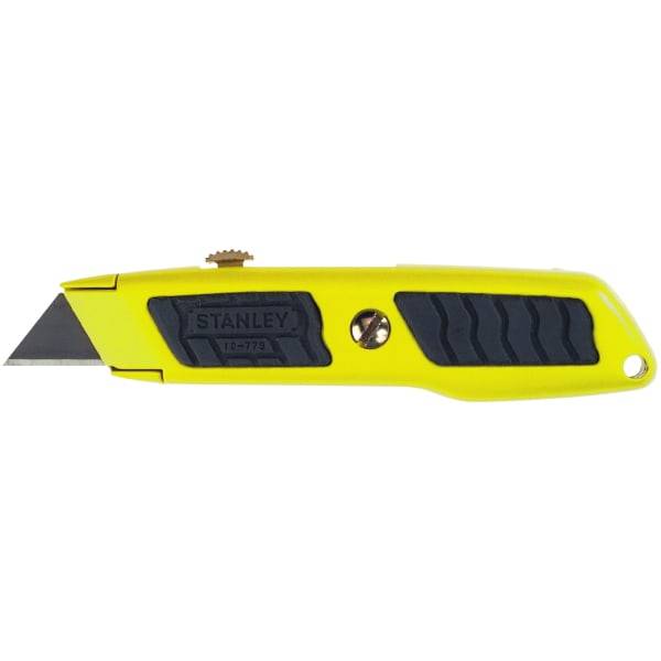 Stanley Dynagrip Retractable Utility Knife, 6", Yellow