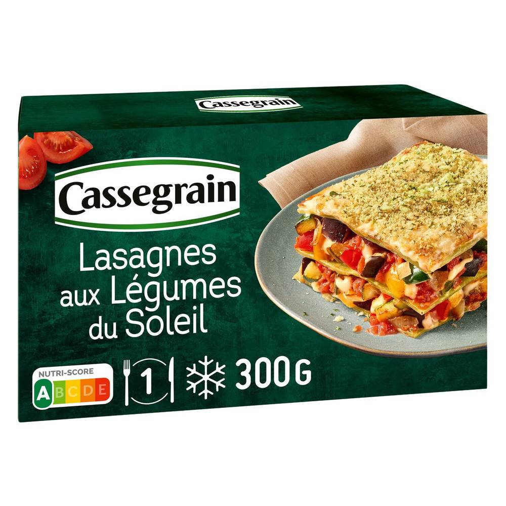 Cassegrain - Lasagnes aux légumes du soleil