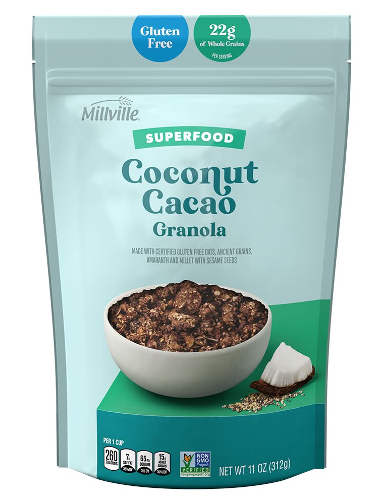 Simply Nature Millville Super Food Granola, Coconut Cacao (11 oz)