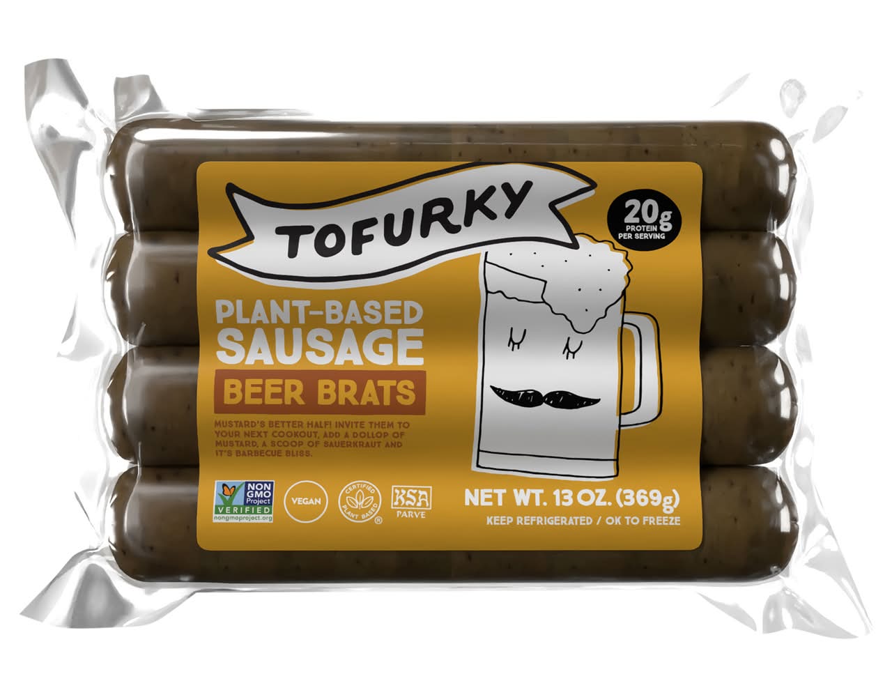 Tofurky Plant-Based Original Sausage Beer Brats (14 oz)
