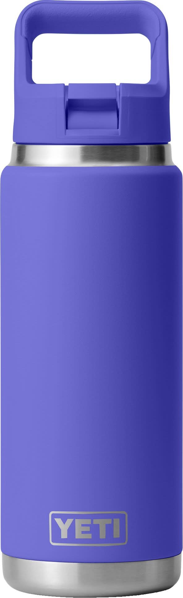 YETI Rambler Bottle With Color-Matched Straw Cap 26 oz, Ultramarine Violet