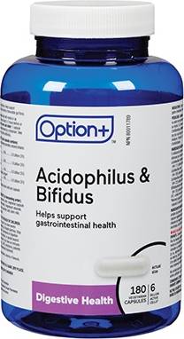 Option+ Acidophilus & Bifidus Capsules (180 ct)