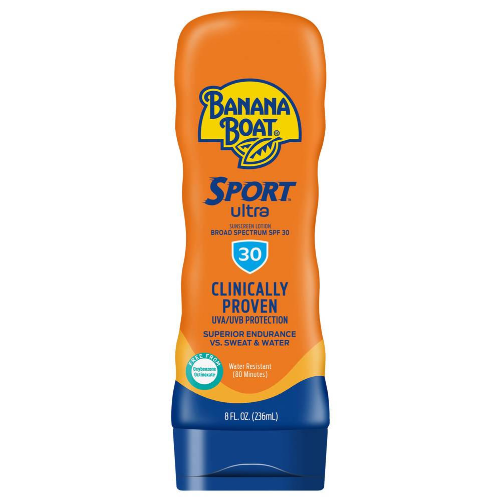 Banana Boat Sport Broad Spectrum Spf 30 Sunscreen Lotion (8 fl oz)