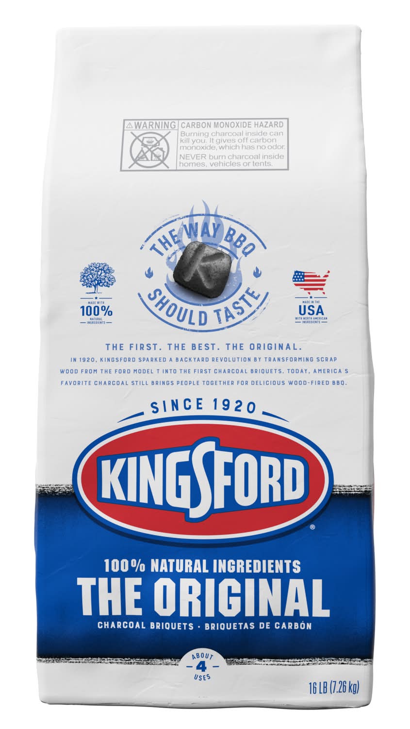 Kingsford All Natural Original Charcoal Briquettes 16 Lb