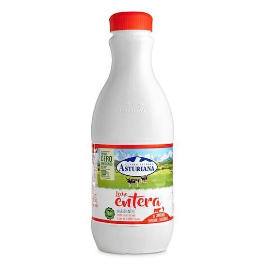 Leche entera Central Lechera Asturiana botella 1.5 l