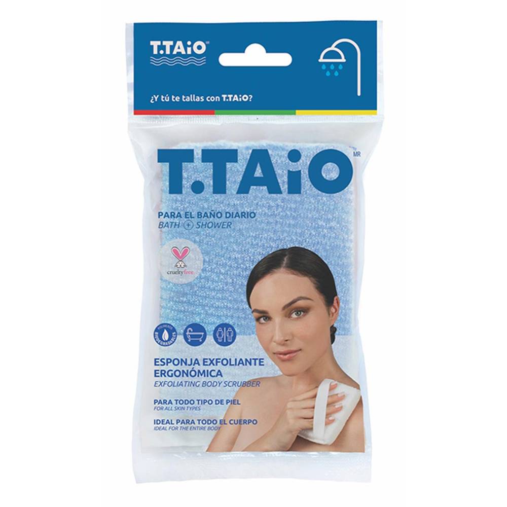 T.taio esponja exfoliante ergonómica