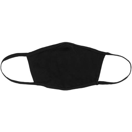 Bella +Canvas Black S/M Reusable 2-ply Cloth Face Masks