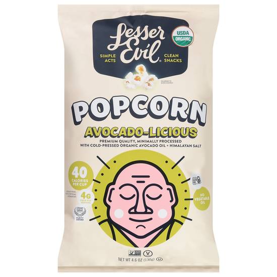 Lesserevil Avocado Licious Popcorn