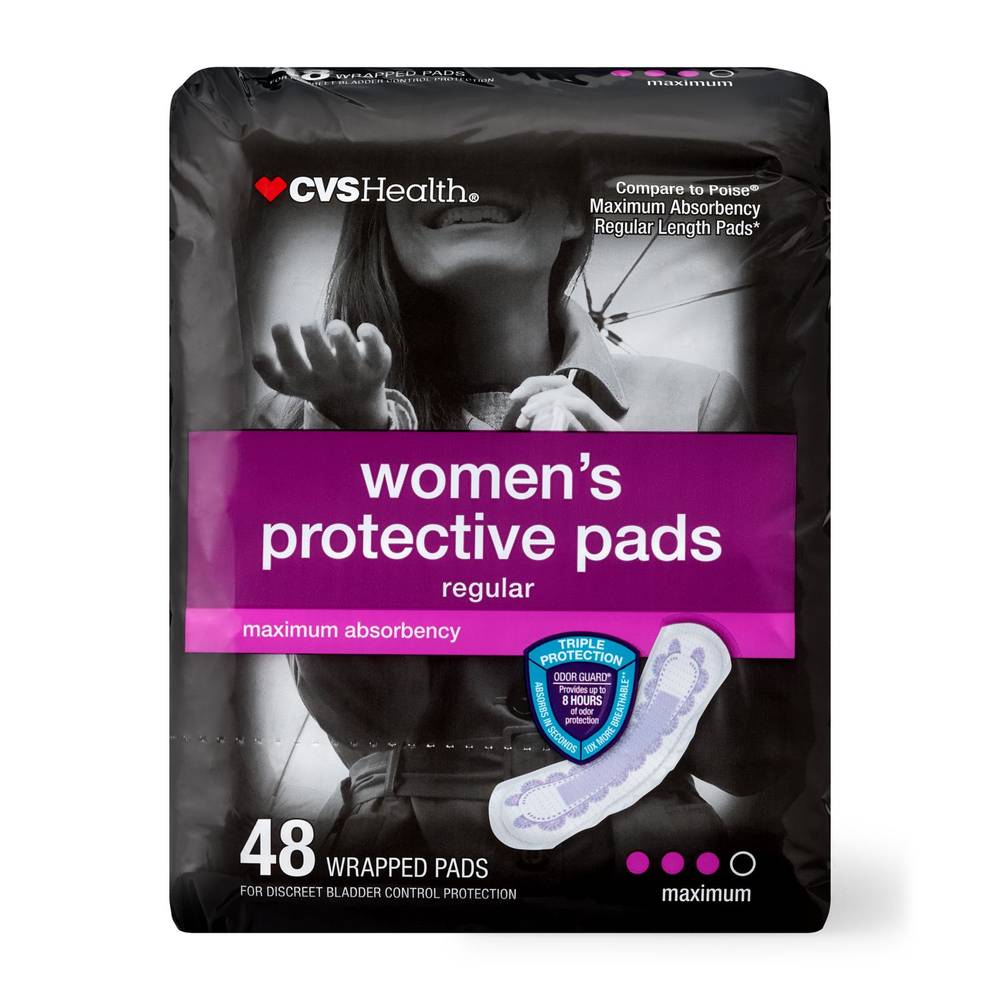 Cvs Health Maximum Absorbency Protective Pads, 48 Ct