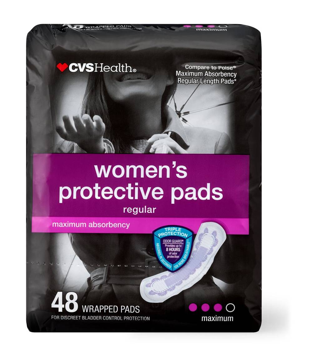 Cvs Health Maximum Absorbency Protective Pads, 48 Ct