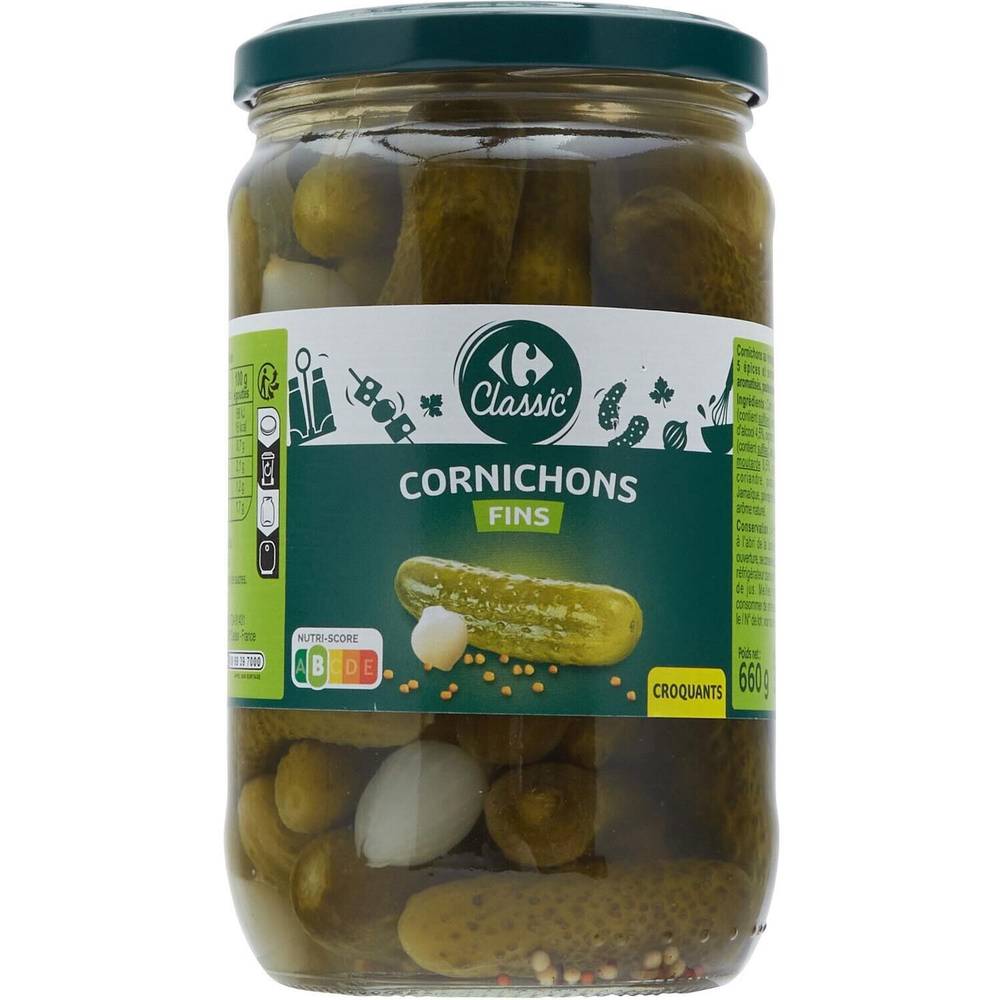 Carrefour - Cornichons fins aux 5 épices et aromates