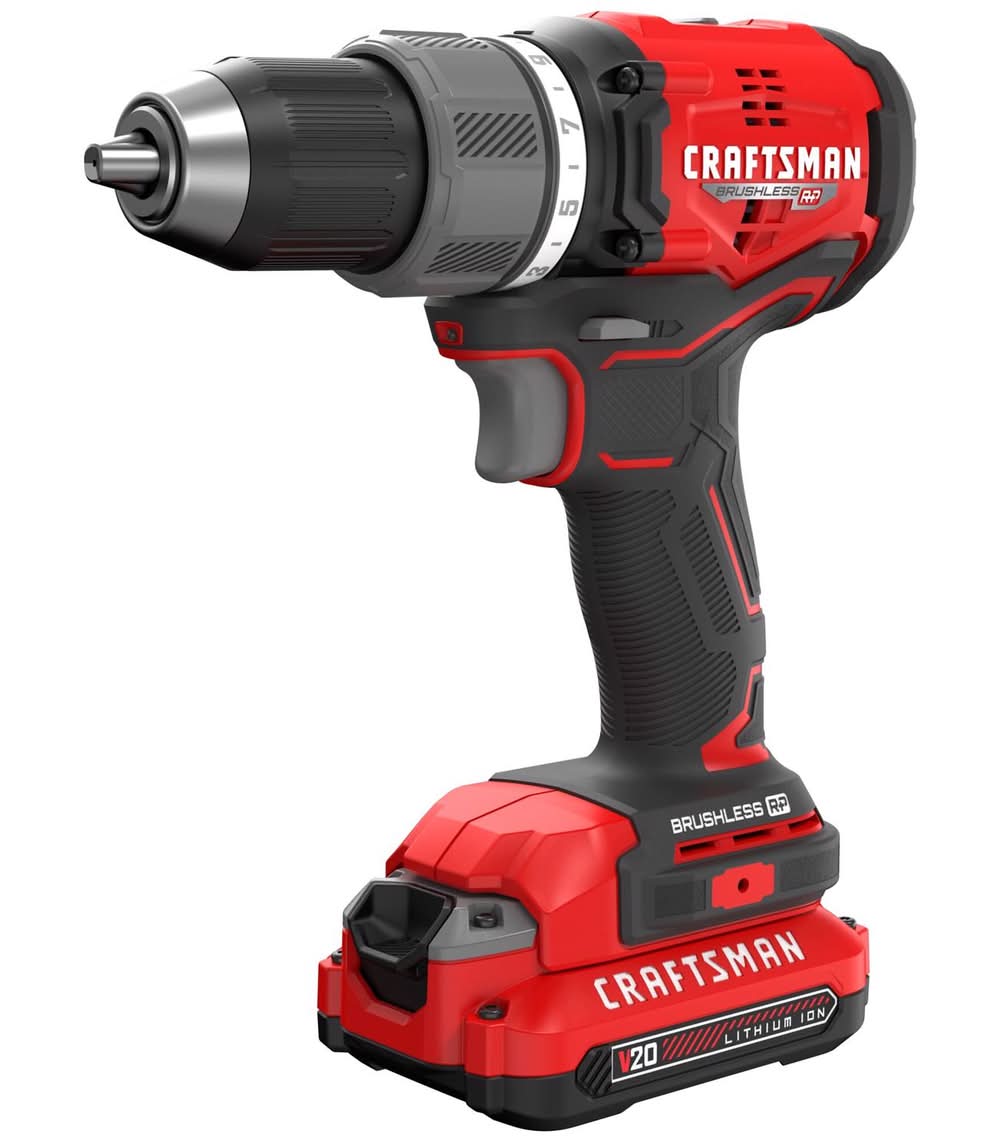 Craftsman V20 Rp 1/2 In. Brushless Cordless Drill/Driver Kit (Battery)
