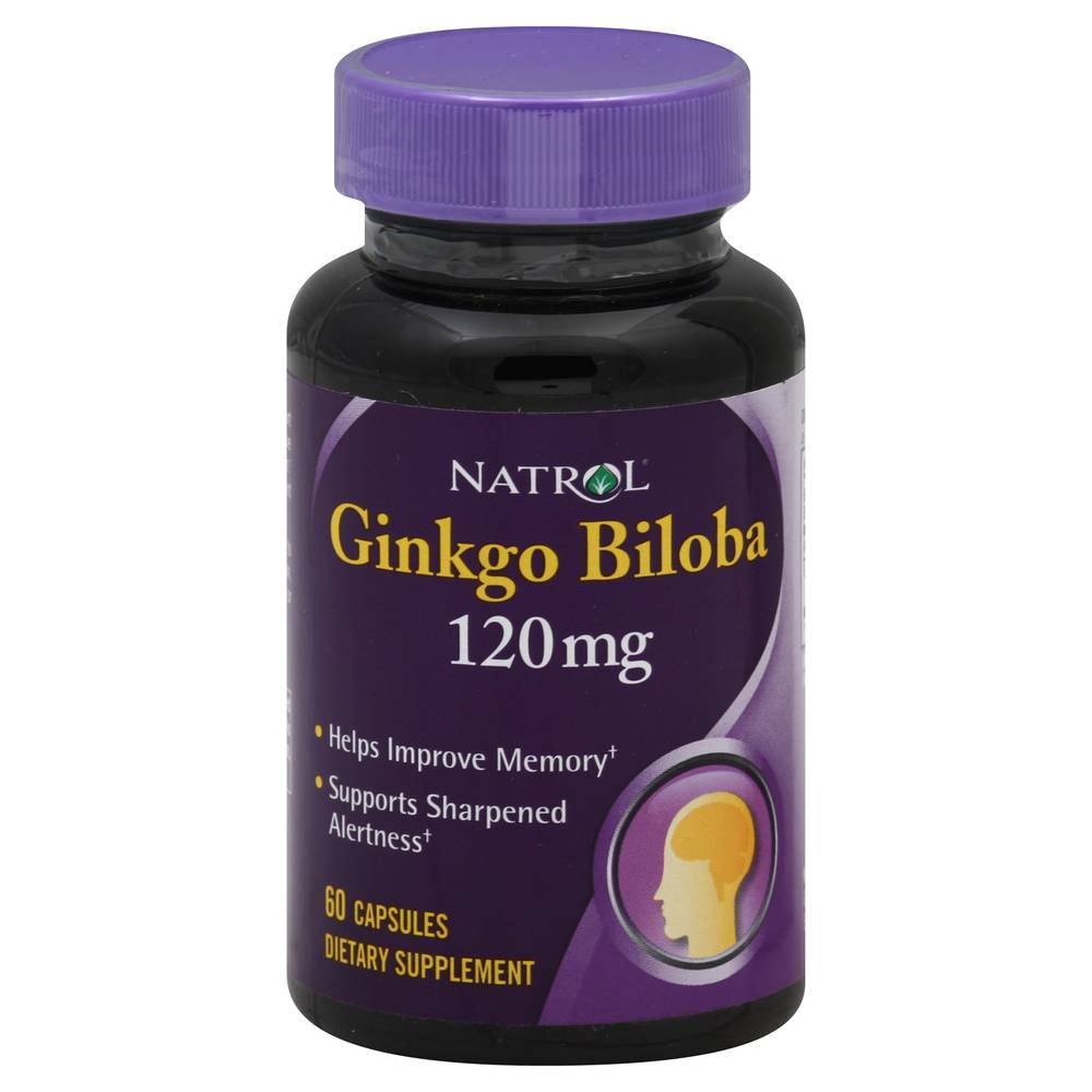 Natrol Ginkgo Biloba Dietary Supplement Capsules (60 ct)