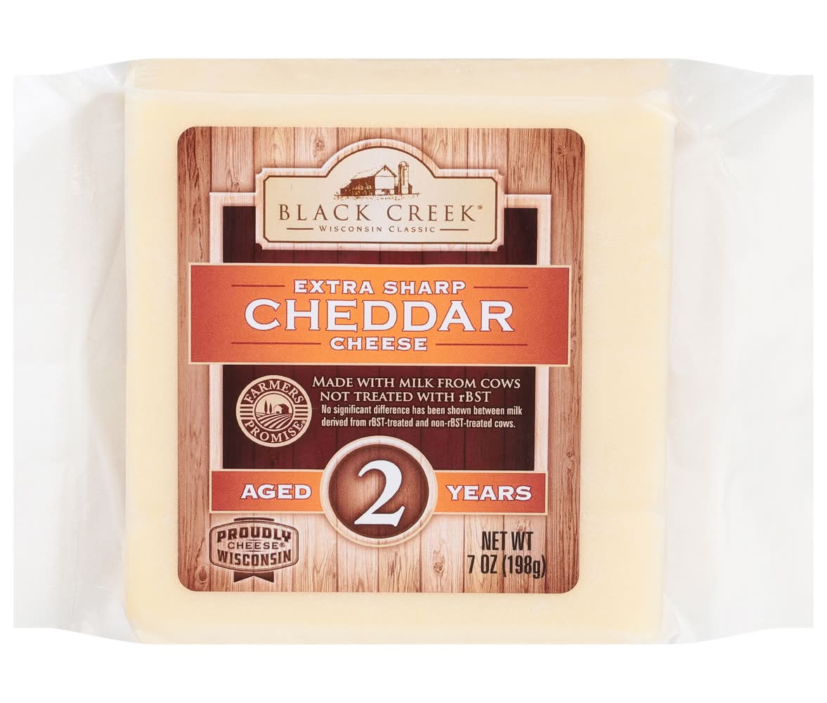 Black Creek Aged 2 Years Extra Sharp White Cheddar Cheese (7 oz)
