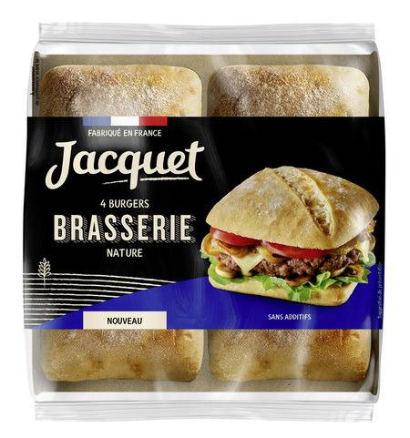 Jacquet - Pain burger nature (4 pièces)