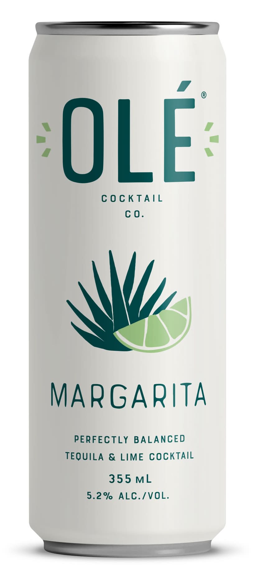Olé Cocktail Co. Tequila & Lime Cocktail, Margarita (355 ml)