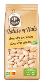 Almendras crudas sin piel Original Carrefour 200 g.