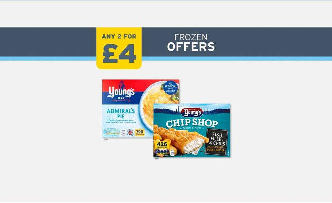 2 for £4: Young's Frozen Meals