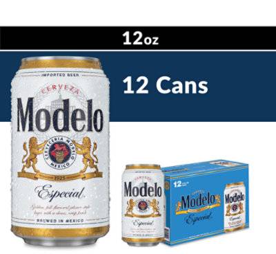 Modelo Especial Mexican Lager Beer Cans 4.4% Abv Multipack - 12-12 Fl. Oz.
