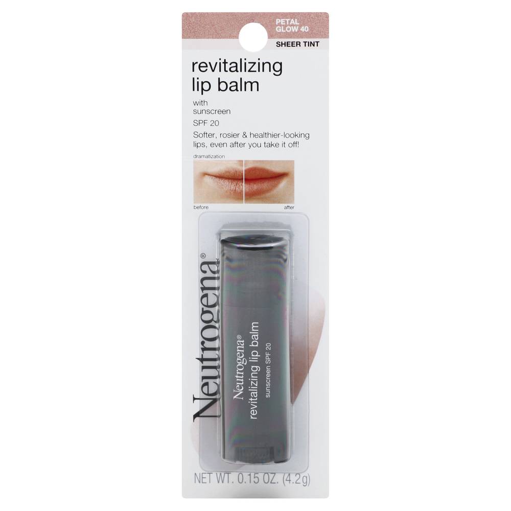 Neutrogena Revitalizing Tinted Spf 20 Petal Glow 40 Lip Balm