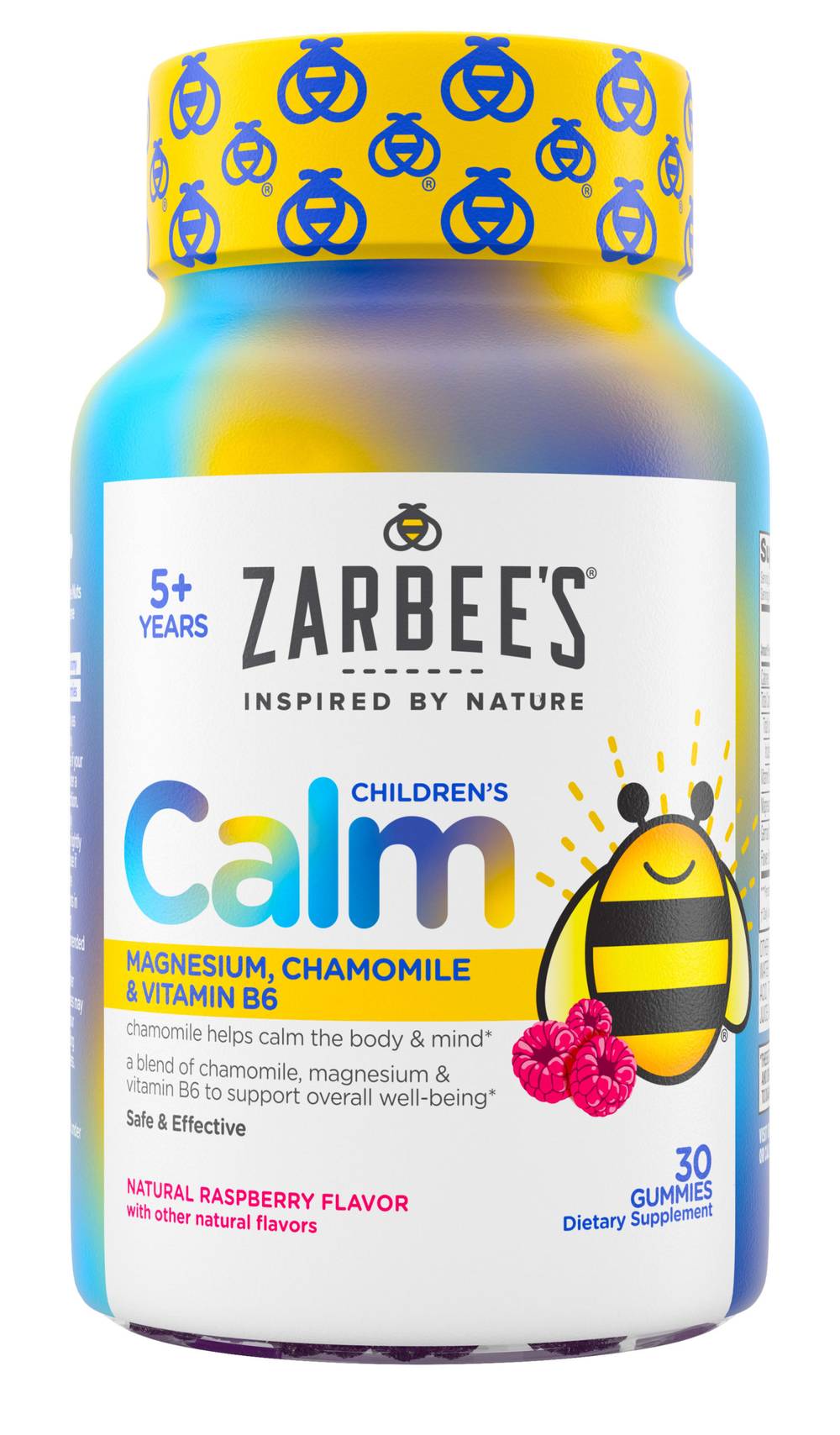 Zarbee's 5Y+ Childrens Calm Gummies, Natural Raspberry (30 ct)