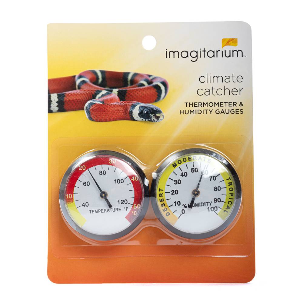 Imagitarium combo medidor de temperatura y humedad para reptiles (2 un)