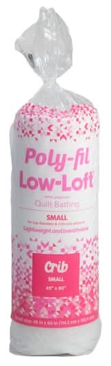 Poly-Fil Low Loft 45" X 60" Crib Polyester Quilt Batting