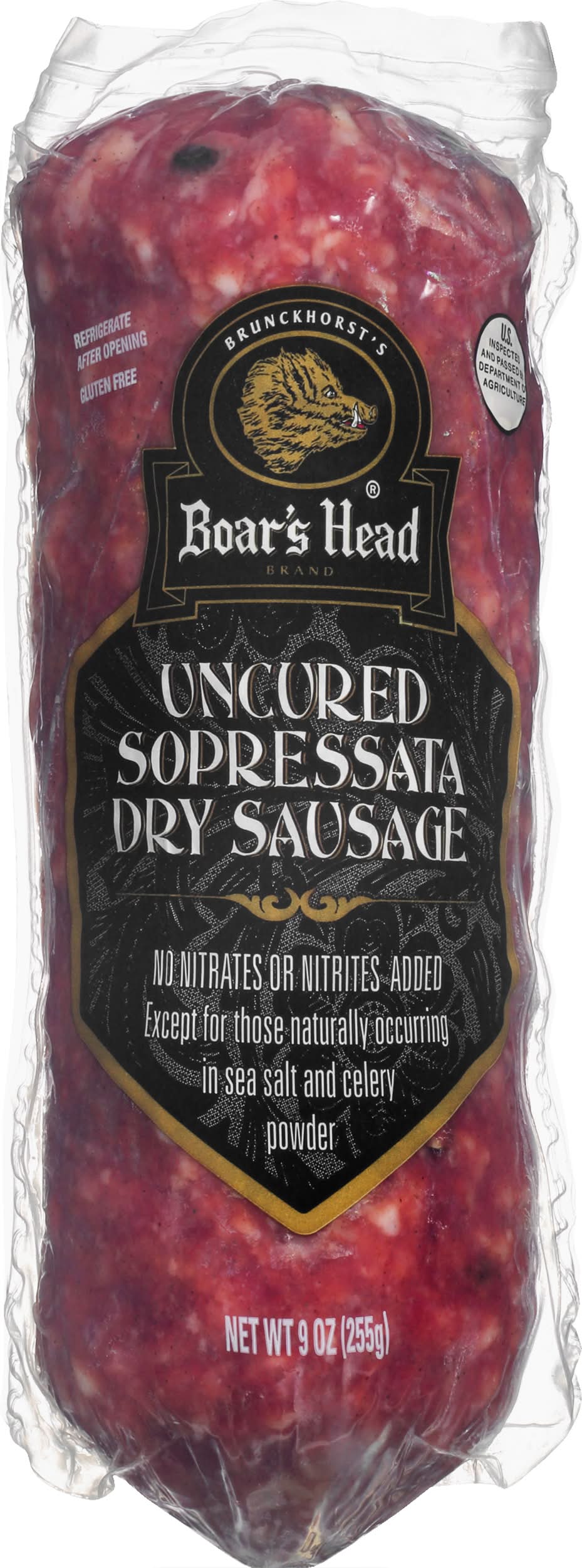 Boar's Head Uncured Sopressata Dry Sausage (9 oz)