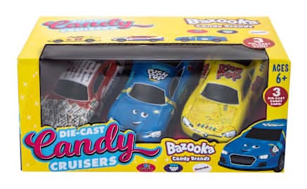 Bazooka® Candy Brands Die-Cast Candy Cruisers 3-Pack