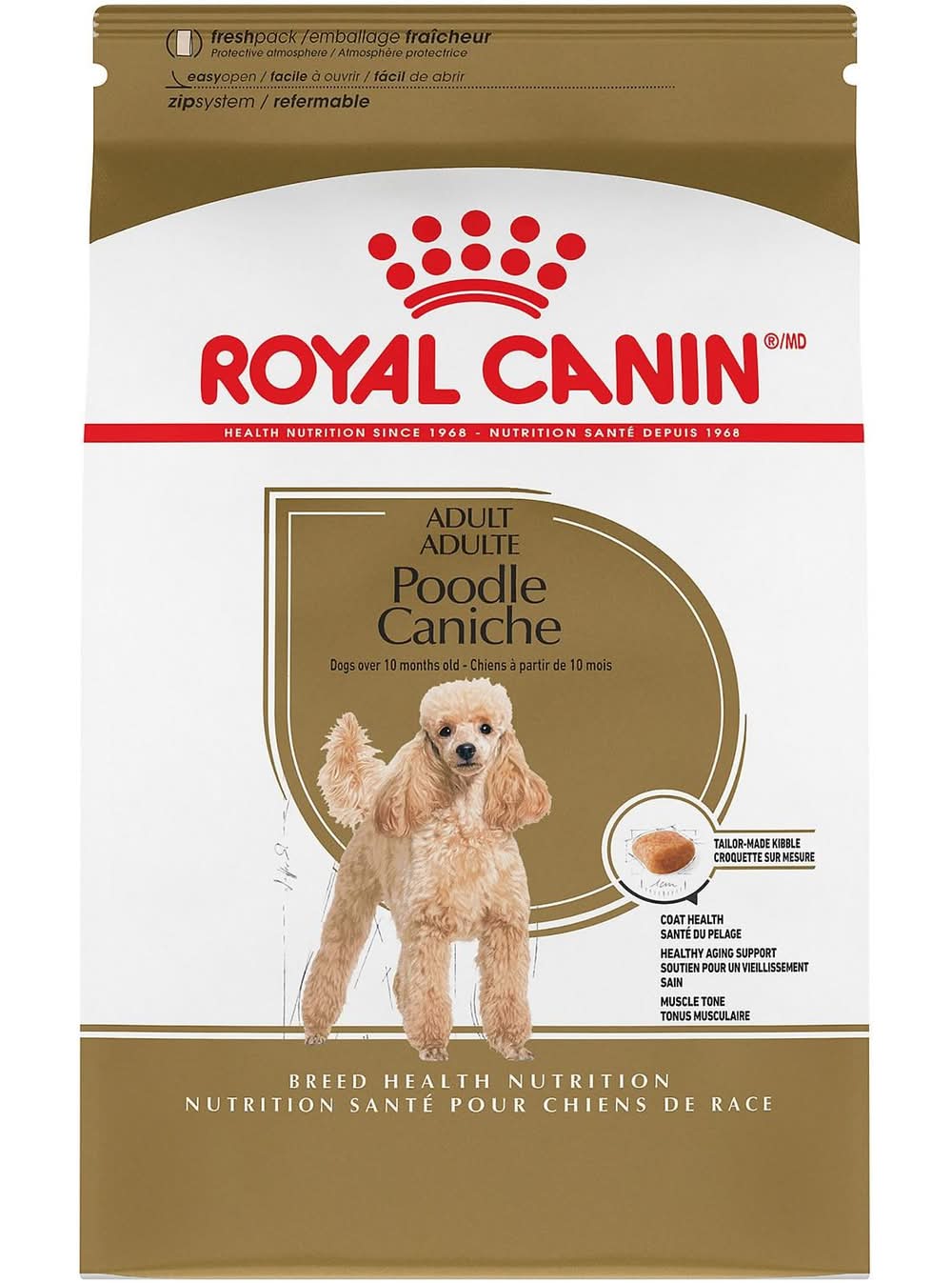 Royal Canin Breed Health Nutrition Poodle Adult Dog Food, 10 lb