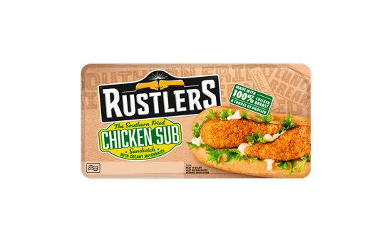 Rustlers The Southern Fried Chicken Sub Sandwich 158g