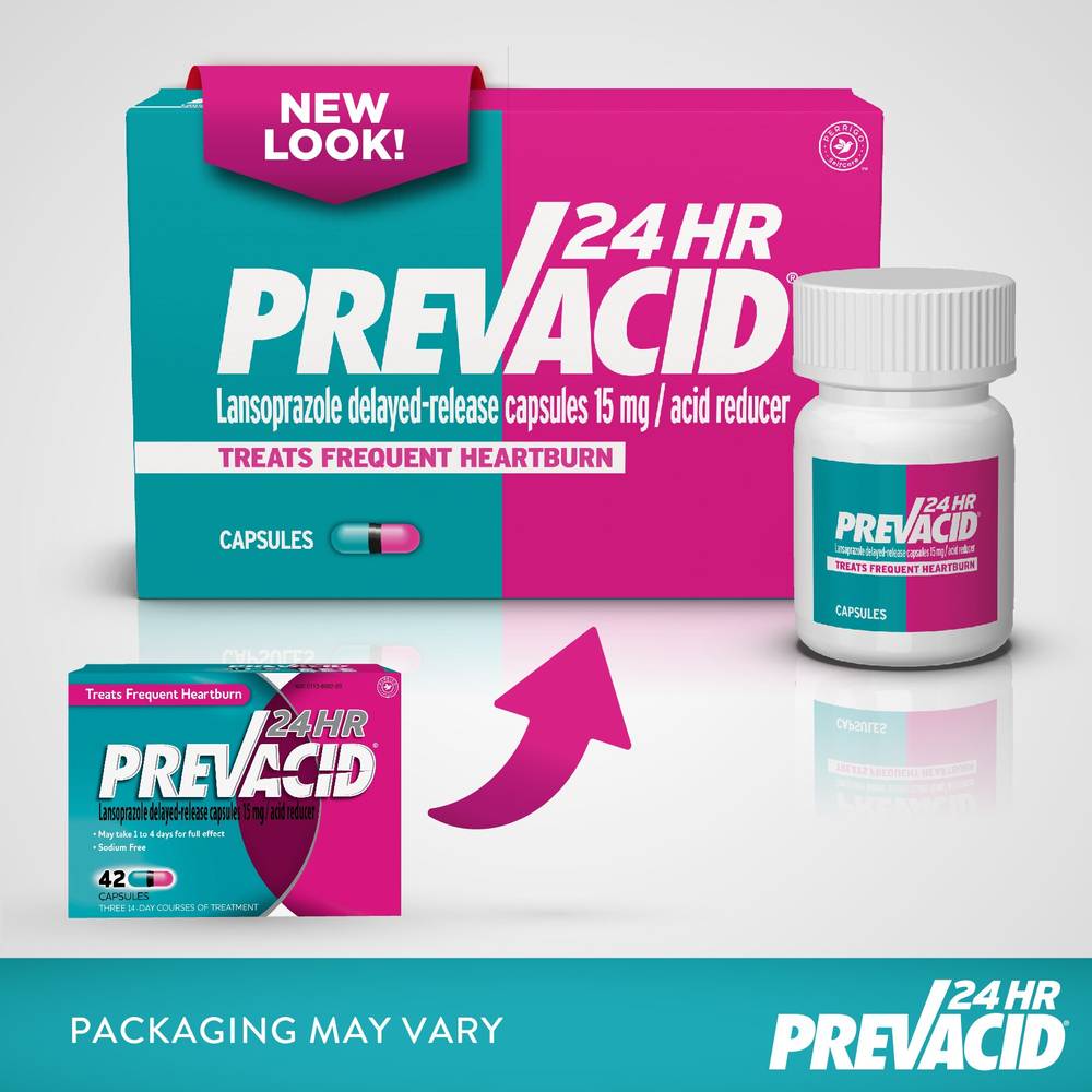 Prevacid 24HR Frequent Heartburn Treatment Capsules, 14 CT