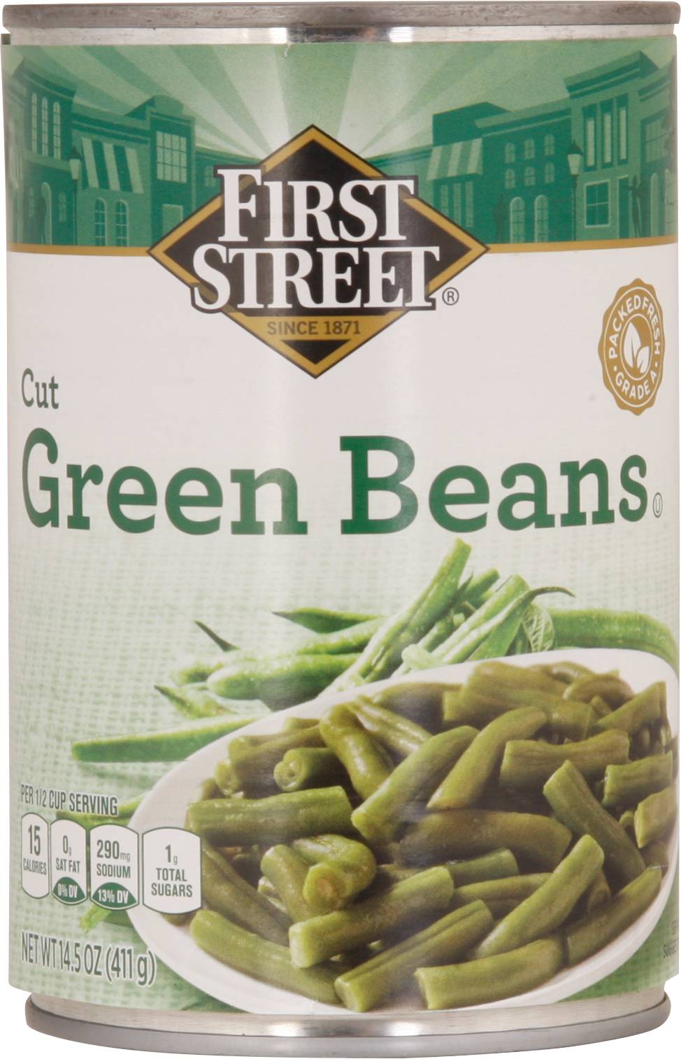 First Street Cut Green Beans (14.5 oz)