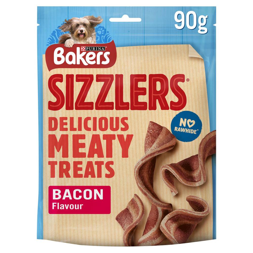 SAVE £0.15 Bakers Sizzlers Dog Treats Bacon 90g