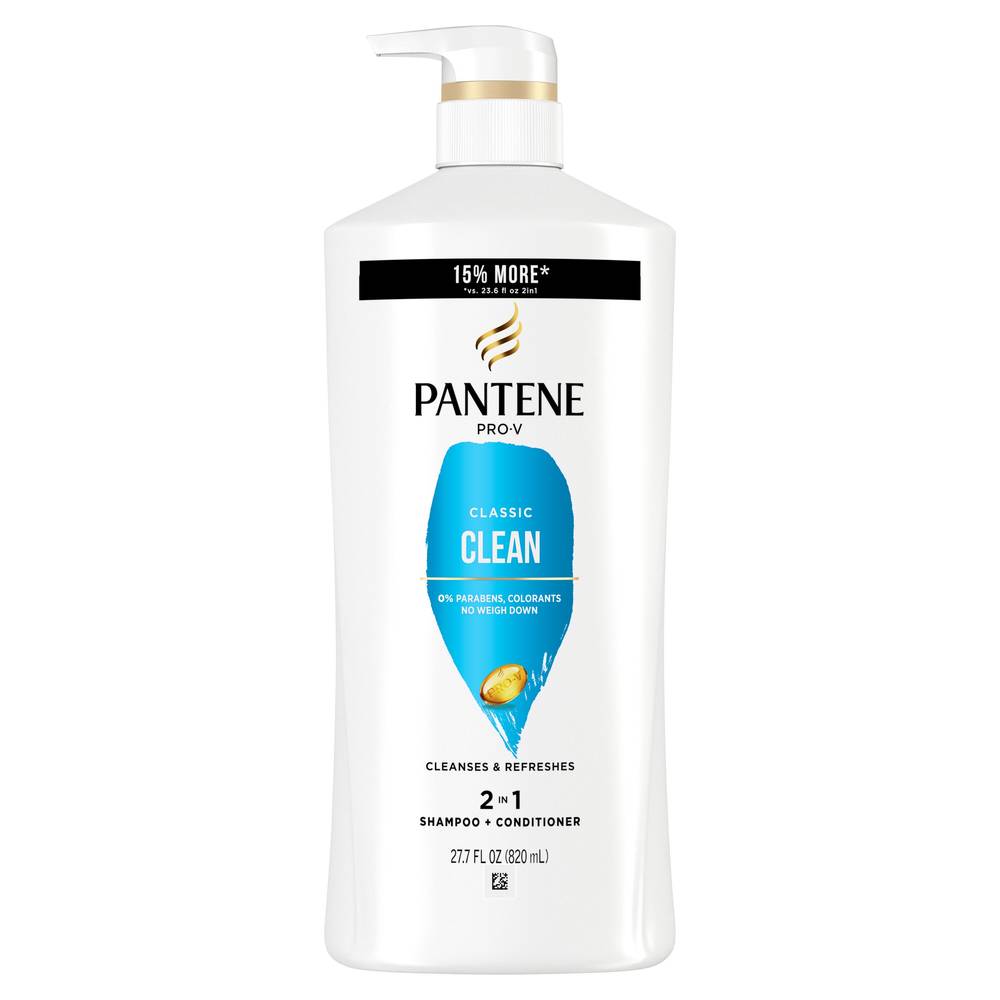 Pantene Pro-V Classic Clean 2in1 Shampoo + Conditioner, 27.7 OZ