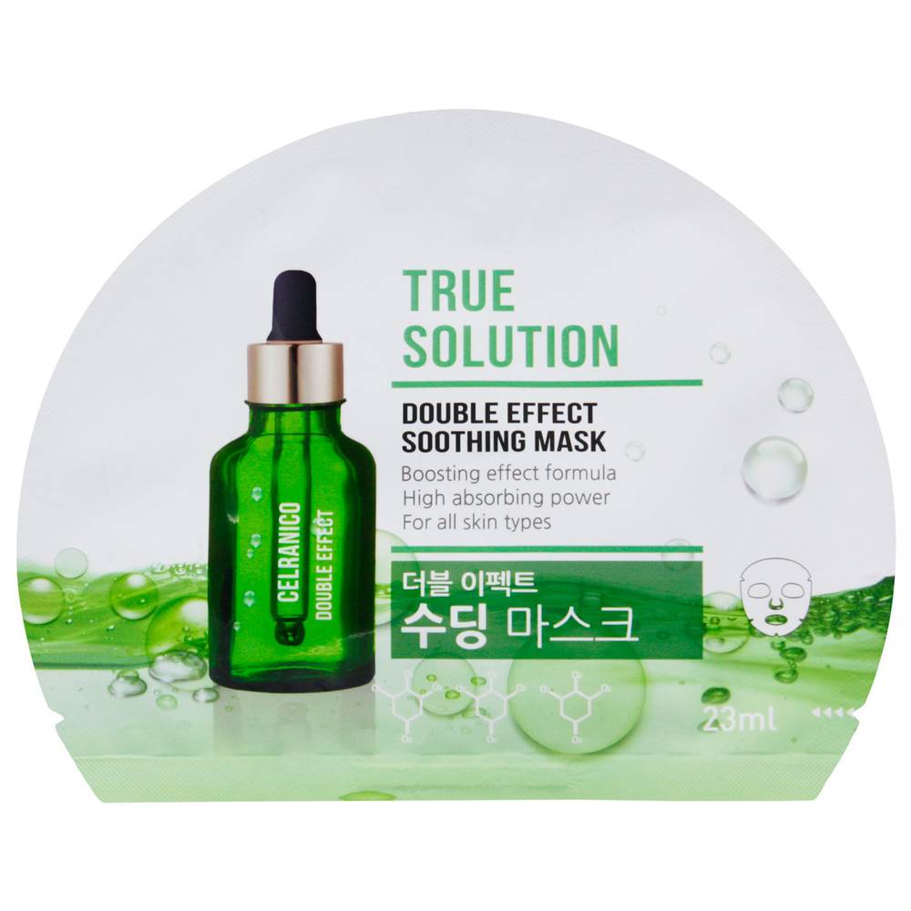 True Solution · Mascarilla hidratante y calmante