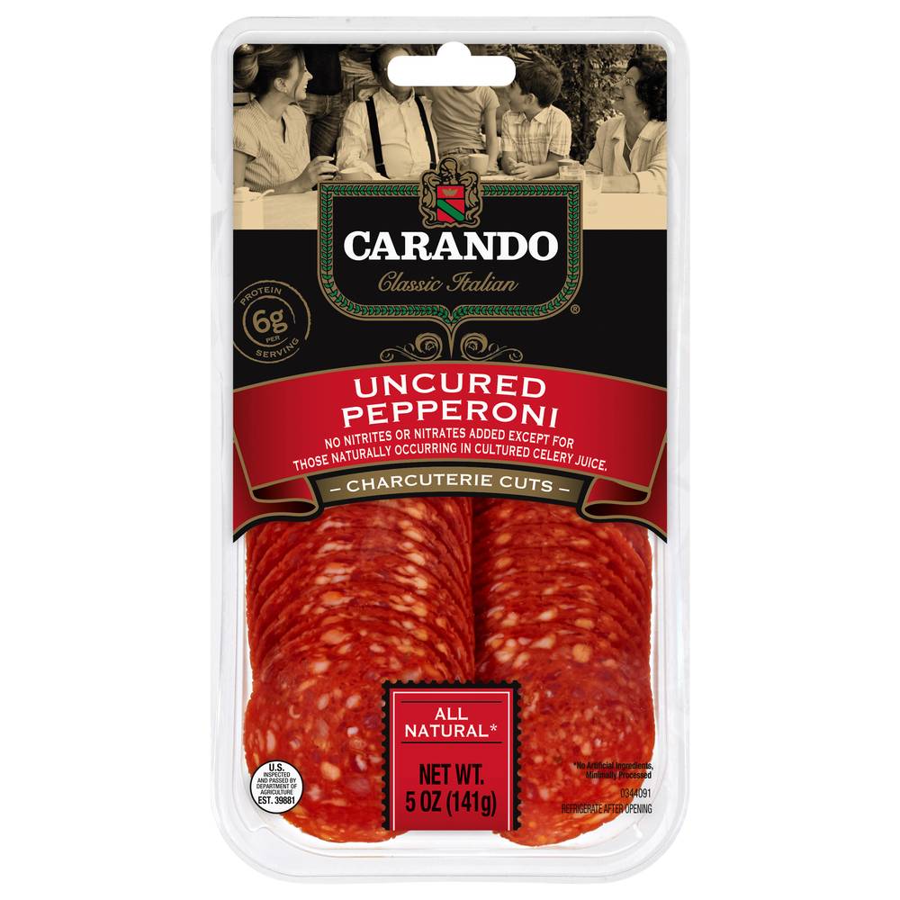 Carando Pepperoni Italian Dry Salami Charcuterie Cuts (5 oz)