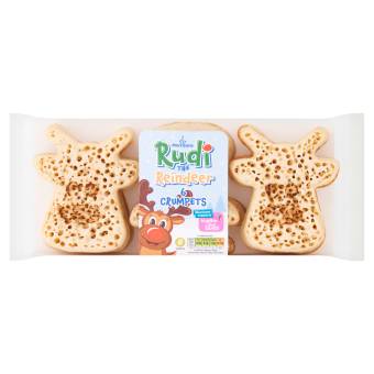 Morrisons Rudi the Reindeer Crumpets (6 pack)