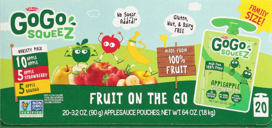 Gogo Squeez Fruit on the Go Applesauce